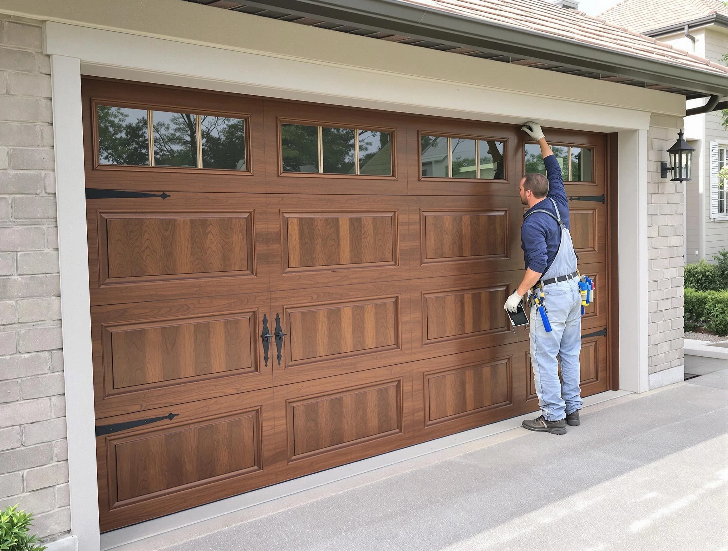 Custom garage door showcase by Washington Garage Door Repair in Washington