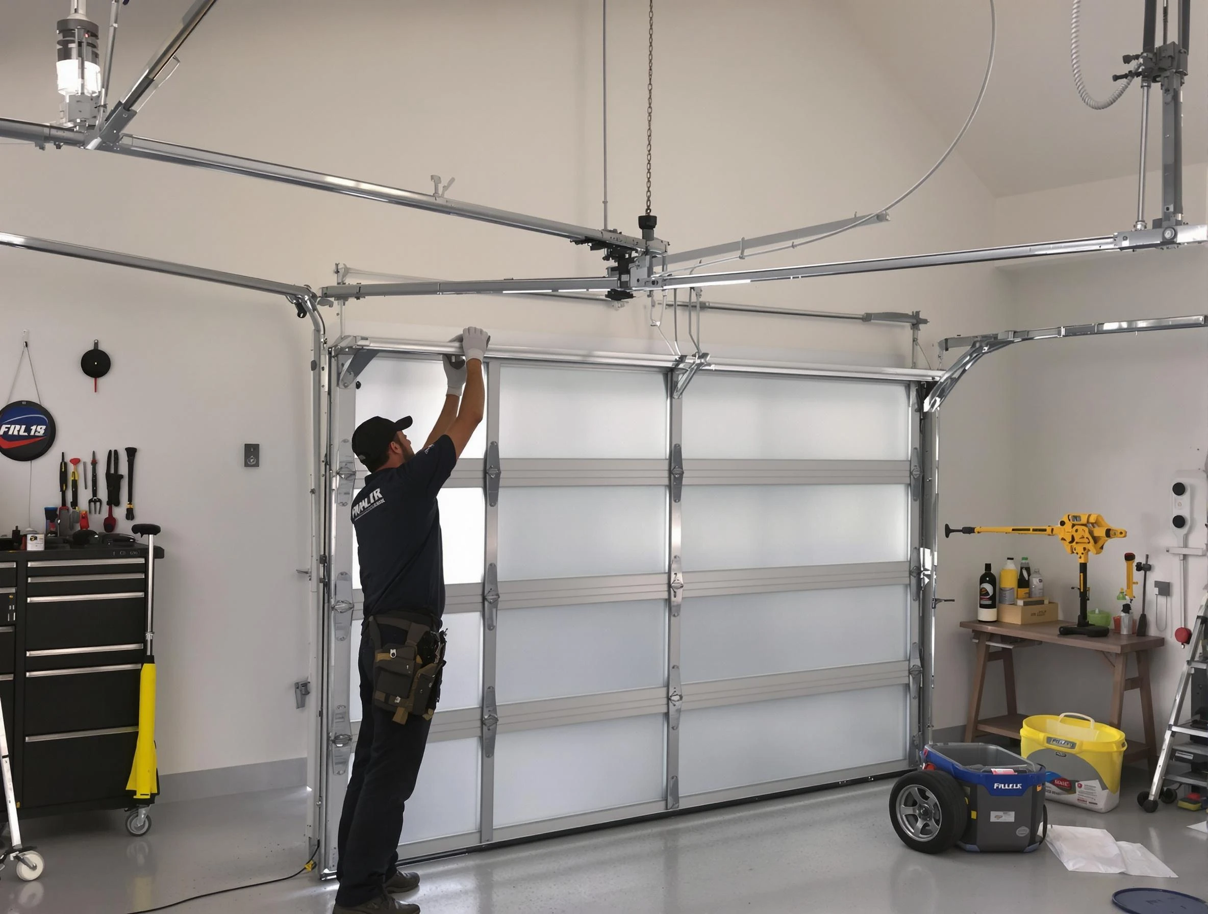 Washington Garage Door Repair certified team performing precision garage door installation in Washington